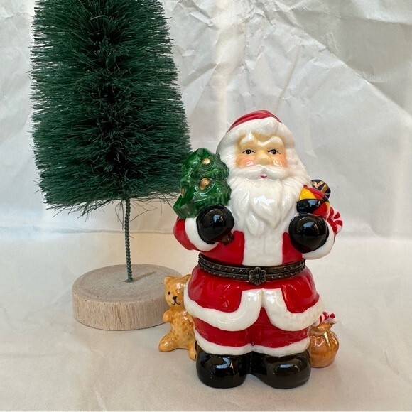 Santa Xmas Trinket Box - Picture 2 of 11